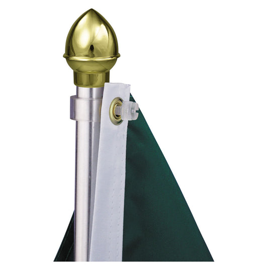 Clear Plastic E-Z Mount Flag Rings - 3/4" - Pair