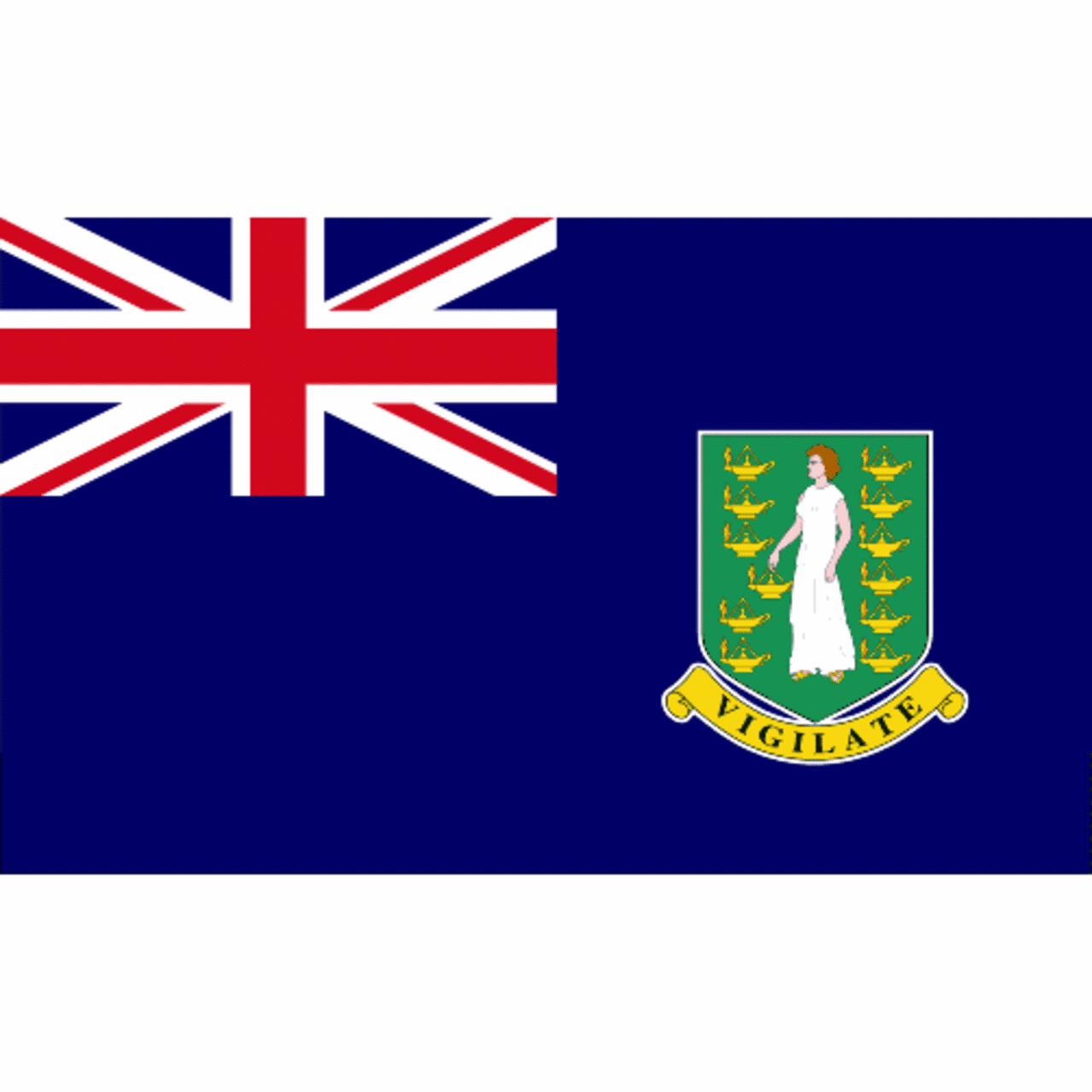 British Virgin Islands 3ft x 5ft Printed Polyester Flag