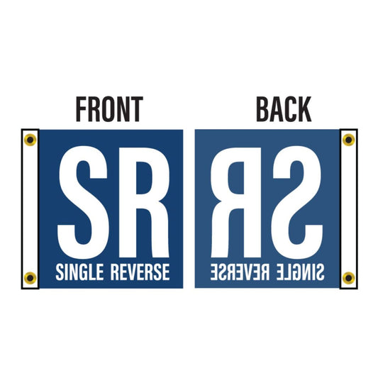 Custom Single Reverse 4ft x 6ft Knit Polyester Flag - Secondary Image - United States Flag Store Custom Single Reverse 4ft x 6ft Knit Polyester Flag