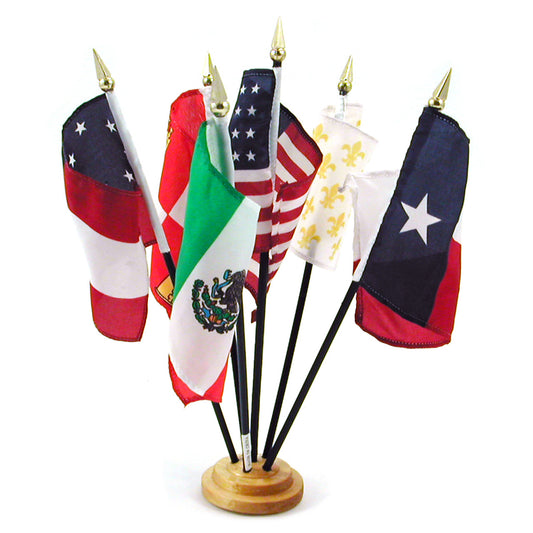 Texas gift set - 6 flags over Texas - Secondary Image - United States Flag Store Texas gift set - 6 flags over Texas