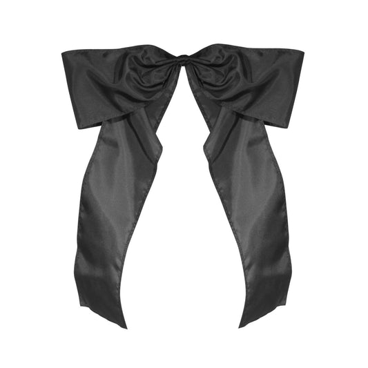 16in Nylon Black Mourning Bow - Secondary Image - United States Flag Store 16in Nylon Black Mourning Bow