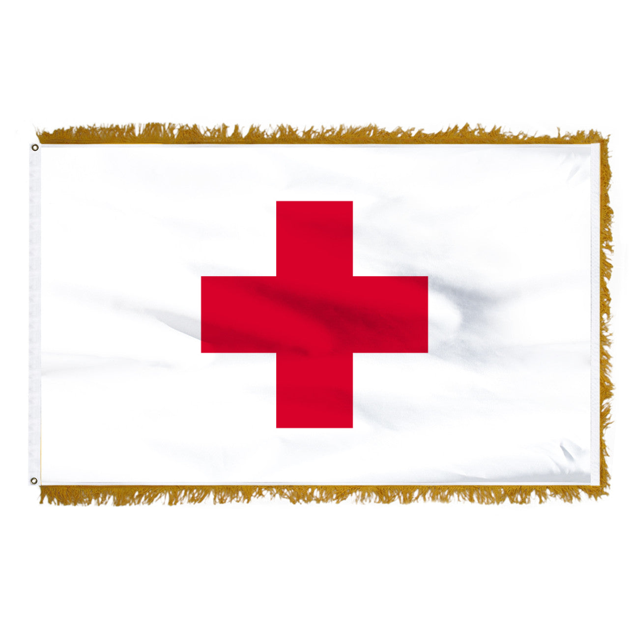 Nylon Red Cross Flag 3'x5'