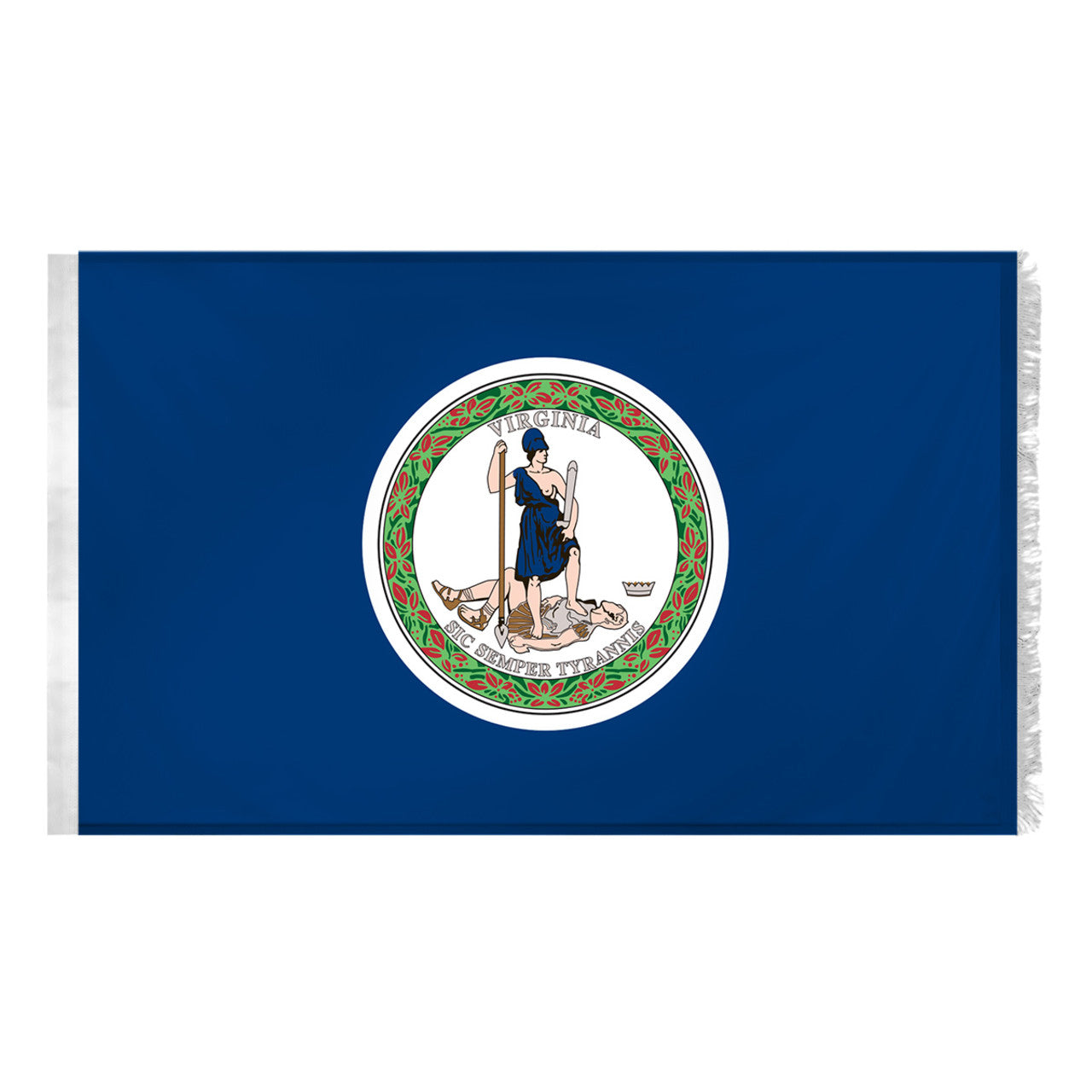 Virginia Flag 4 x 6 Feet Nylon-Indoor: Add Pole Hem and Fringe