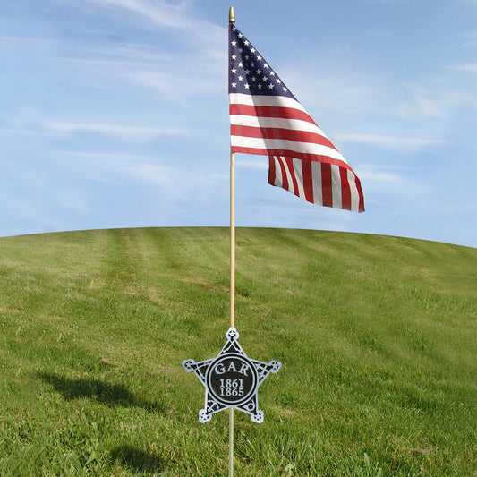 Union Veteran Grave Marker - Aluminum - Secondary Image - United States Flag Store Union Veteran Grave Marker - Aluminum
