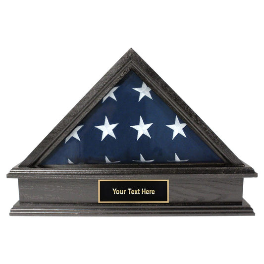 Jefferson Folded Flag Display Case & Pedestal for 3' x 5' Flag