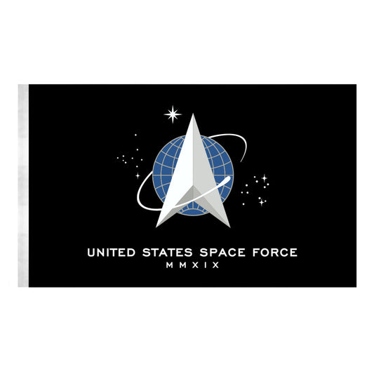 Space Force Flag 3x5 Nylon - Secondary Image - United States Flag Store Space Force Flag 3x5 Nylon