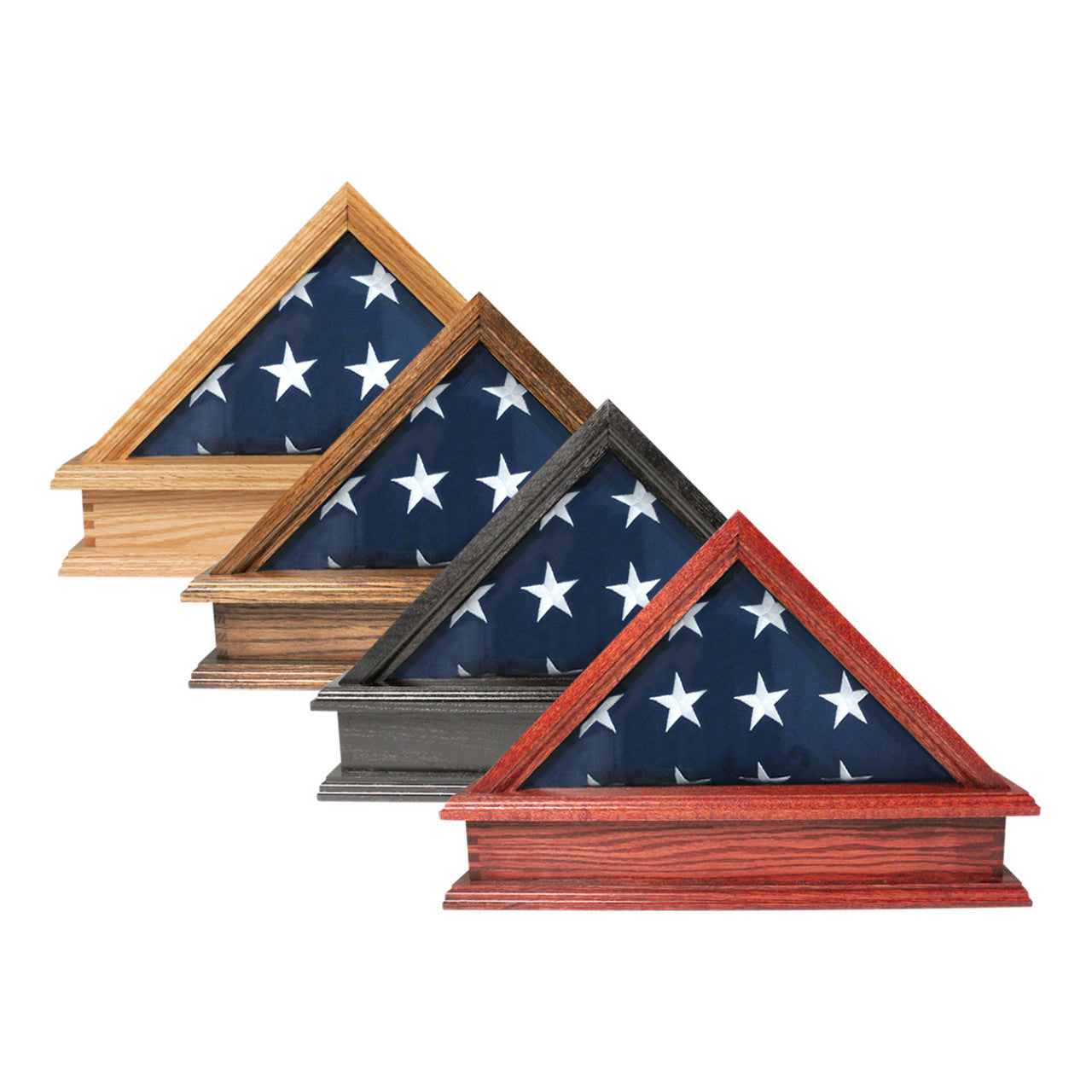 Adams Burial Flag Display Case & Pedestal for 5' x 9.5' Flag