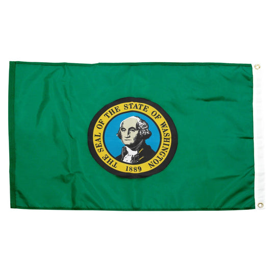 Washington State Flag 5 x 8 Feet Nylon - Secondary Image - United States Flag Store Washington State Flag 5 x 8 Feet Nylon