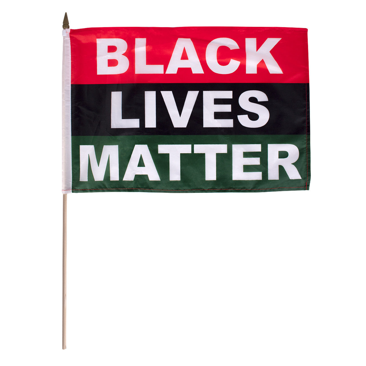 Black Lives Matter Stick Flag - 12" x 18"