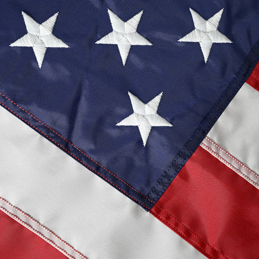 Super Tough 15ft x 25ft Nylon American Flag - Secondary Image - United States Flag Store Super Tough 15ft x 25ft Nylon American Flag
