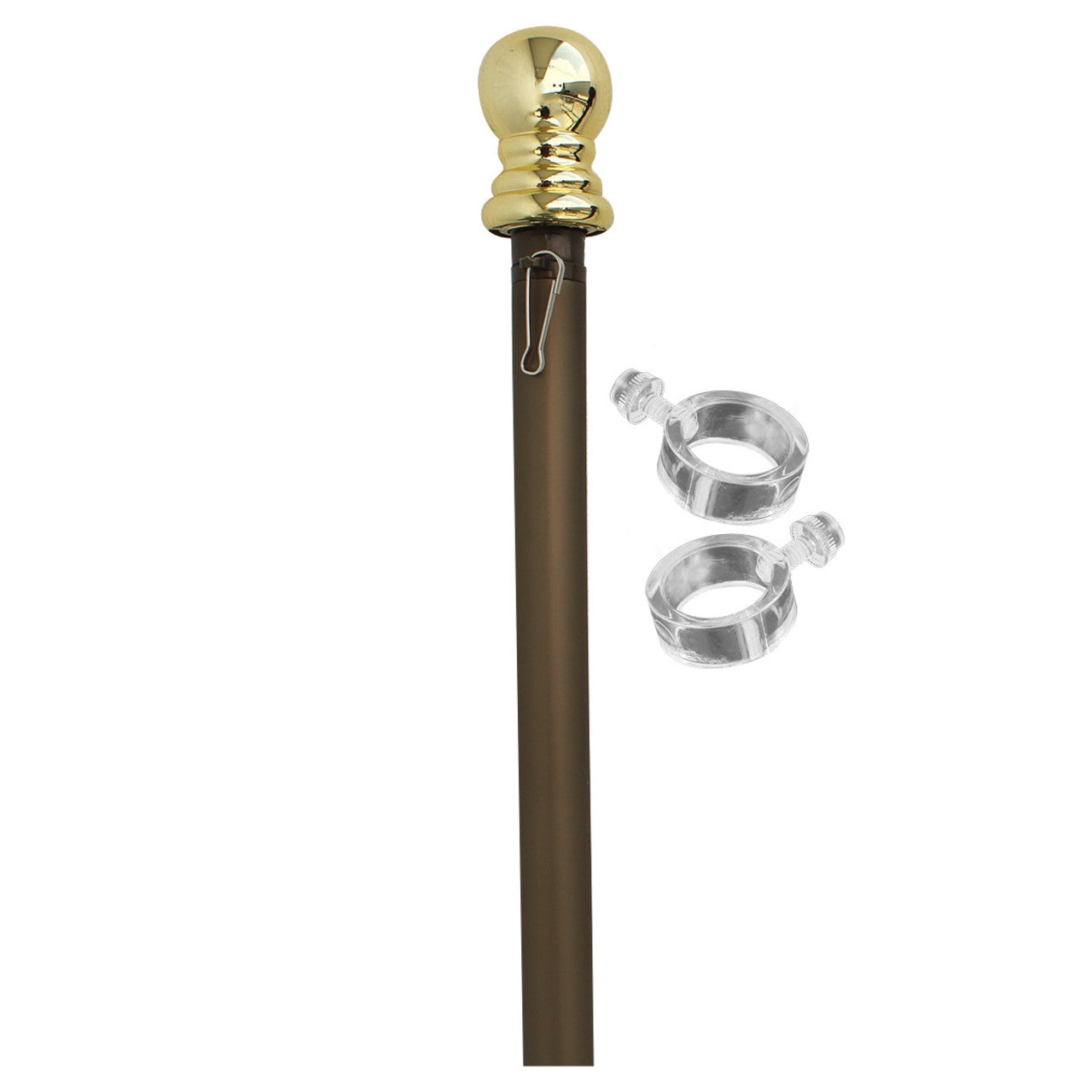 Super Tough 6ft Aluminum Two Piece Spinner Residential Flagpole