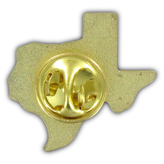 Texas Map Pin - Secondary Image - United States Flag Store Back of a state of Texas lapel pin