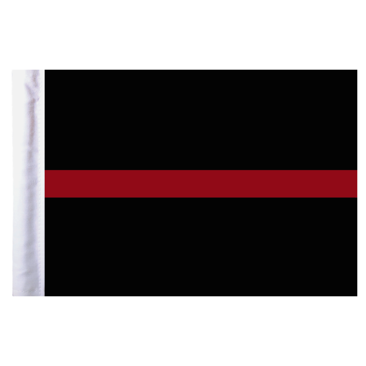 Thin Red Line Motorcycle Flag - 6" x 9"