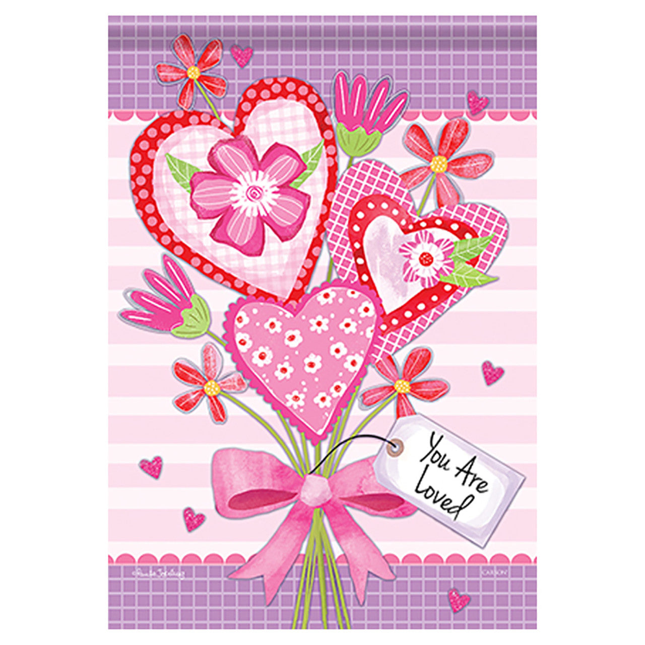 Valentine Banner Flag - Valentine Bouquet - 28in x 40in