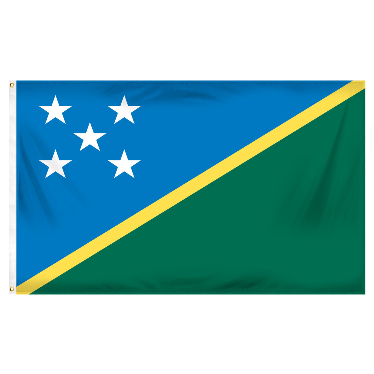 Solomon Islands Flag 3ft x 5ft Printed Polyester