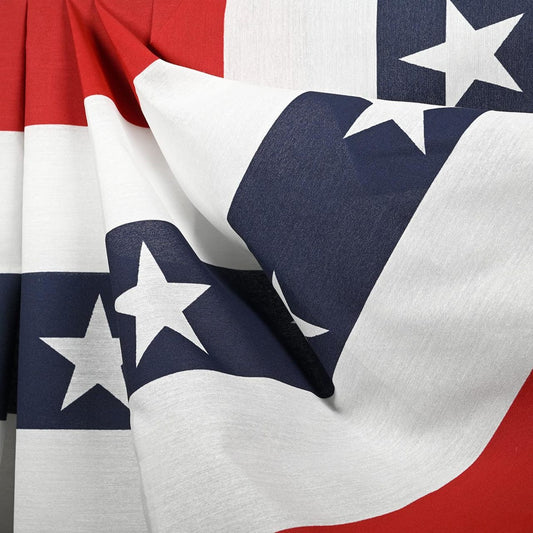 18in x 36in Printed Pleated Fan - Cotton with Stars