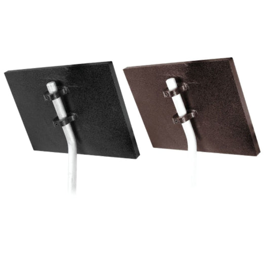 Custom 8 Custom 8" x 6" Silver/Black Memorial Plaque with 24" Ground Spike