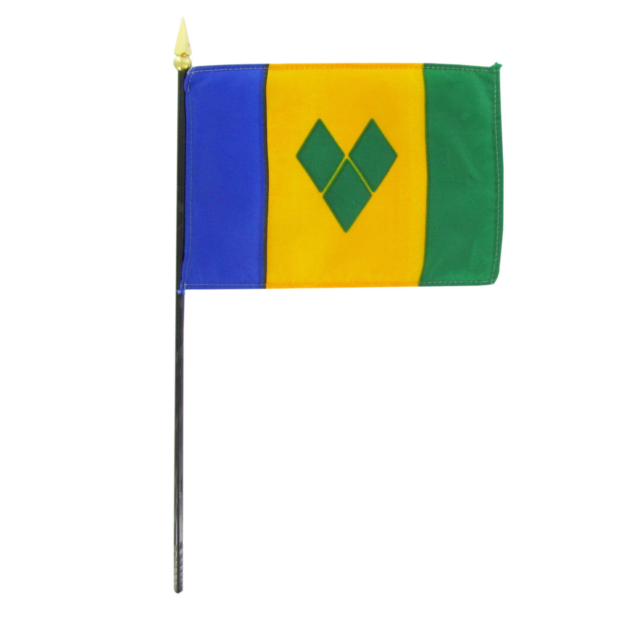 St. Vincent and the Grenadines 4in x 6in Hand Flag