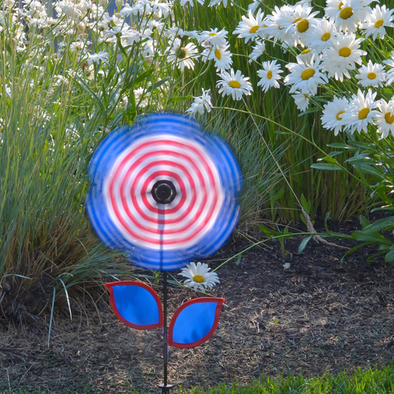 Patriotic Flower with Leaves - 12"