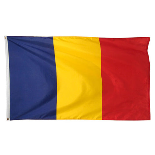 Romania 3ft x 5ft Printed Polyester Flag - Secondary Image - United States Flag Store Romania 3ft x 5ft Printed Polyester Flag