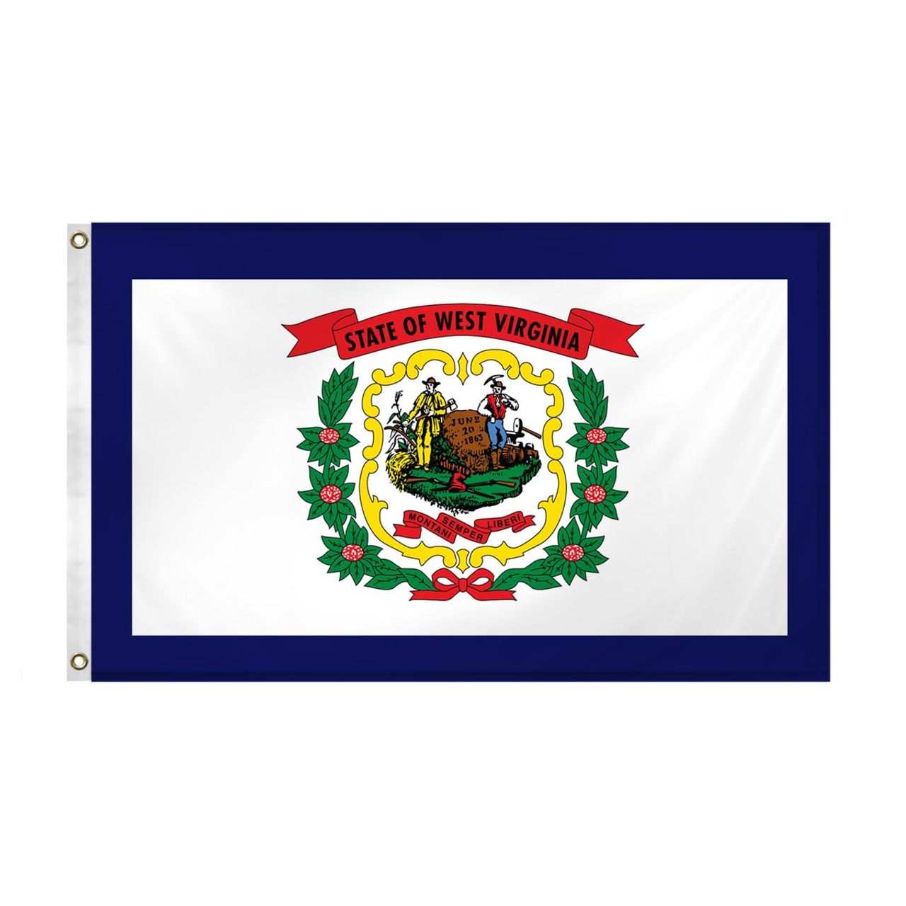 Super Tough West Virginia Outdoor Nylon Flag 3' x 5'