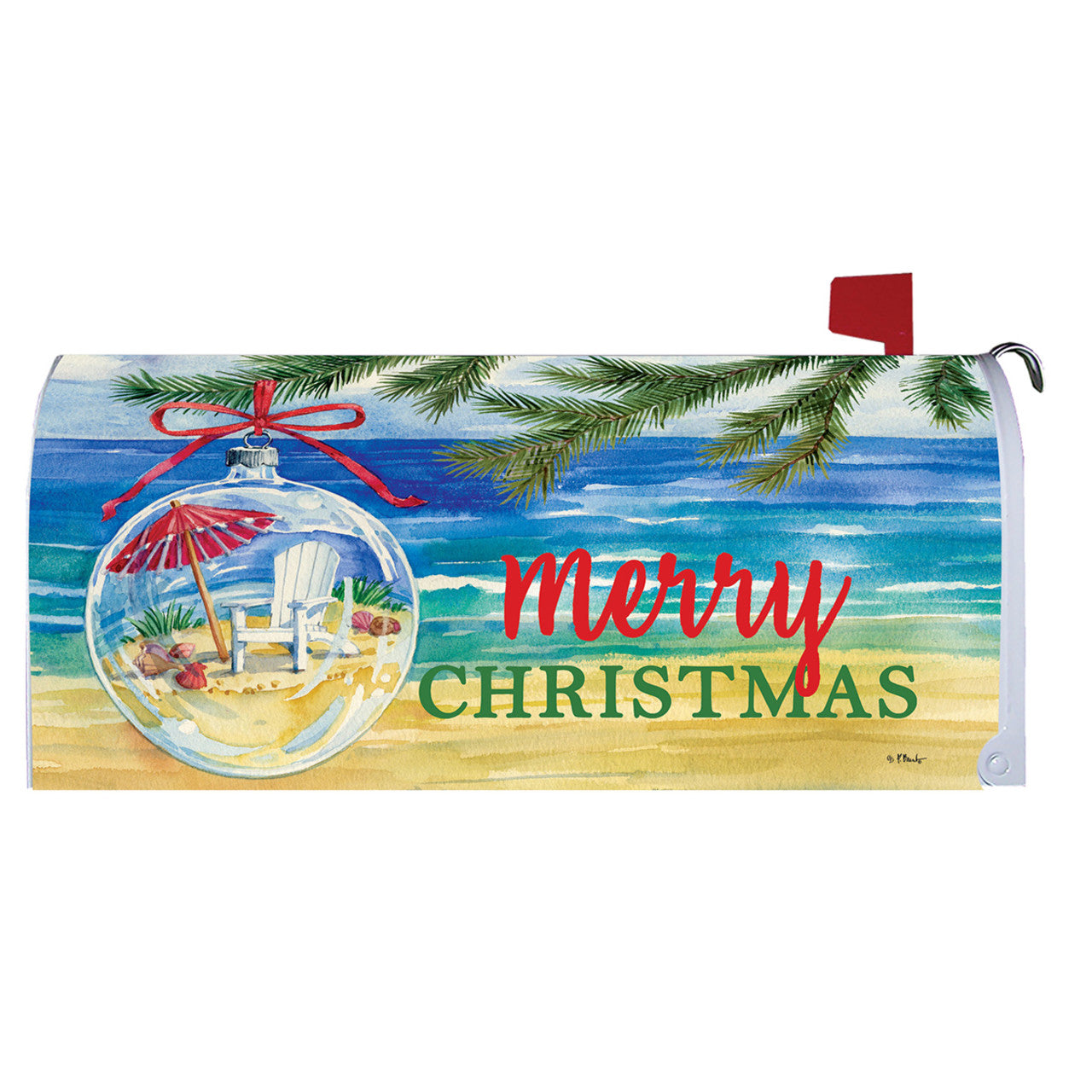 Coastal Ornament Mailbox Cover - 17.75" x 20"