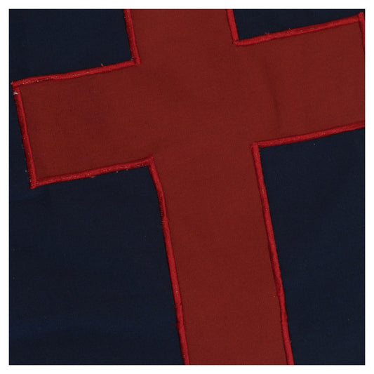 Christian Flag 4ft x 6ft Nylon with Pole Hem and Fringe - Secondary Image - United States Flag Store Christian Flag 4ft x 6ft Nylon with Pole Hem and Fringe