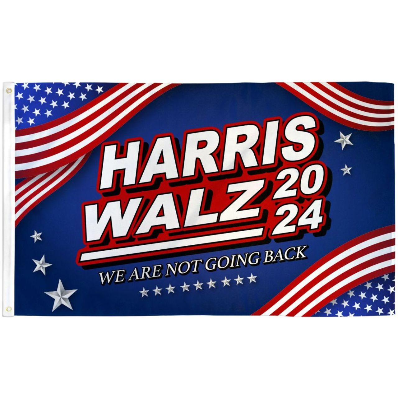 Harris Walz Patriotic 3ft x 5ft Polyester Flag