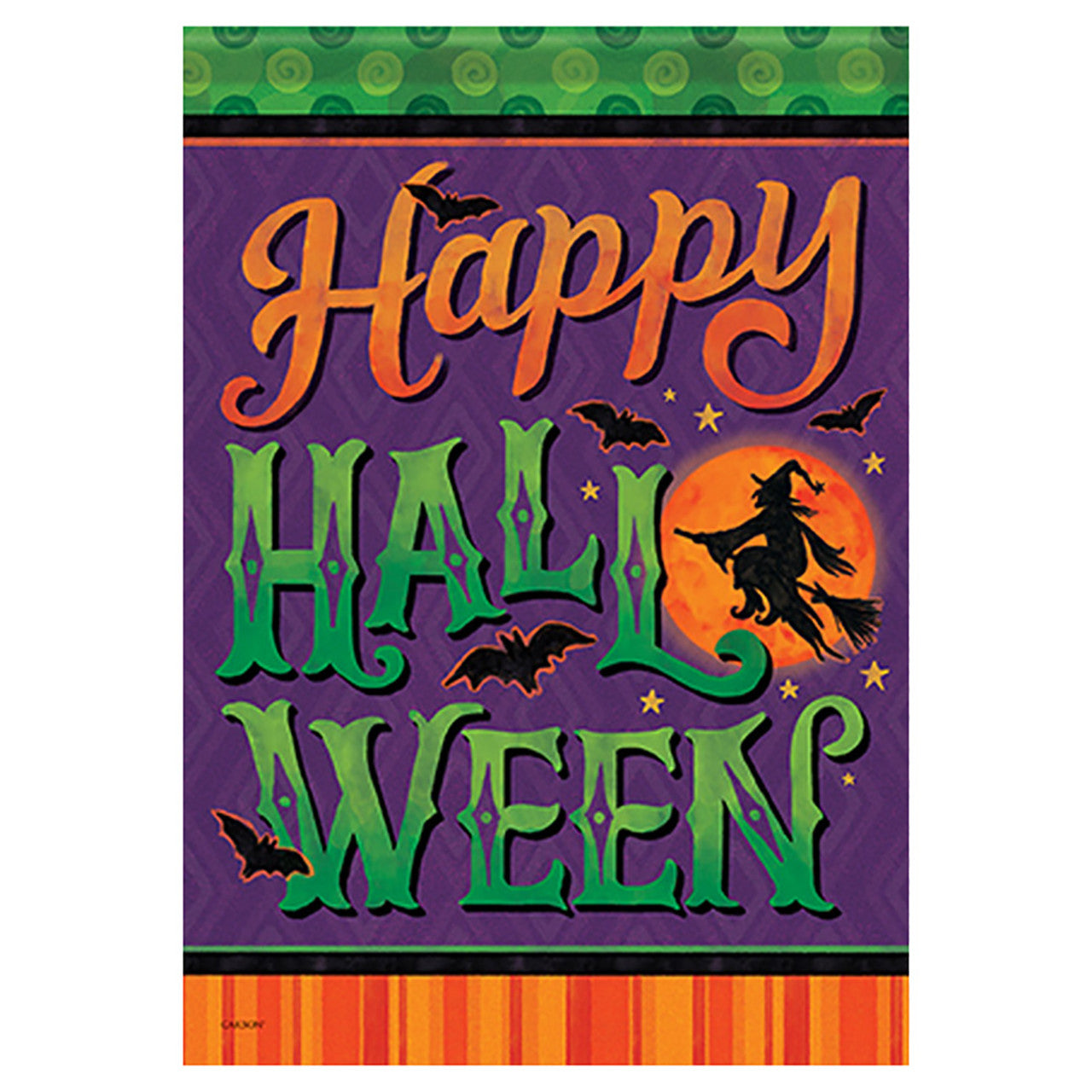 Carson Halloween Garden Flag - Moonlight Ride - 12.5in x 18in