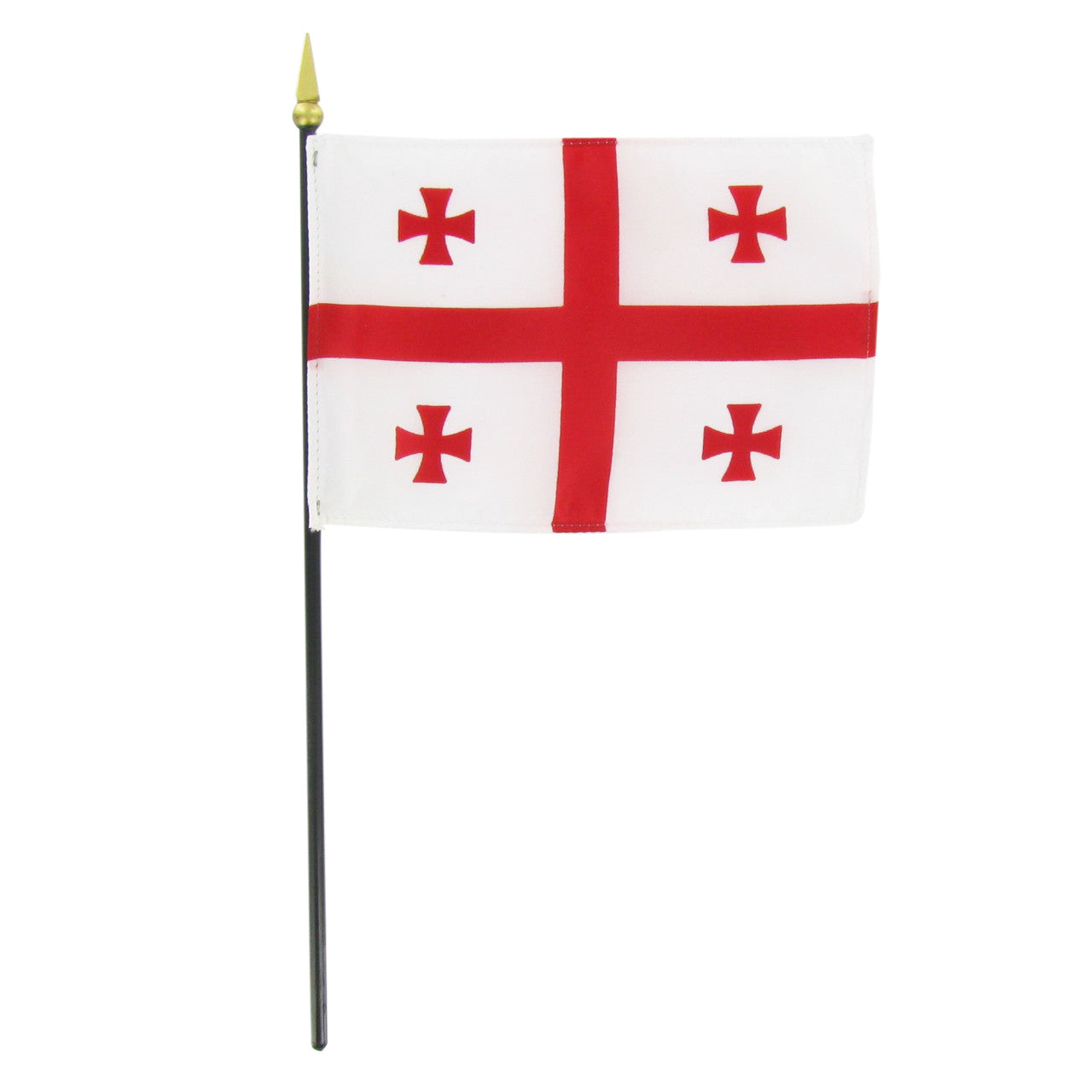 Georgia Republic 4" x 6" Stick Flag