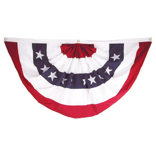 3ft x 6ft Super Tough Sewn Polyester Pleated Fan