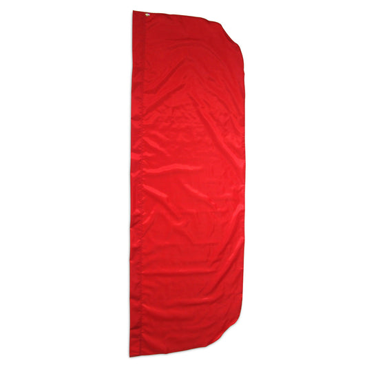 Solid Color Red Flutter Flags - 3ft x 8ft - Secondary Image - United States Flag Store Red feather flag