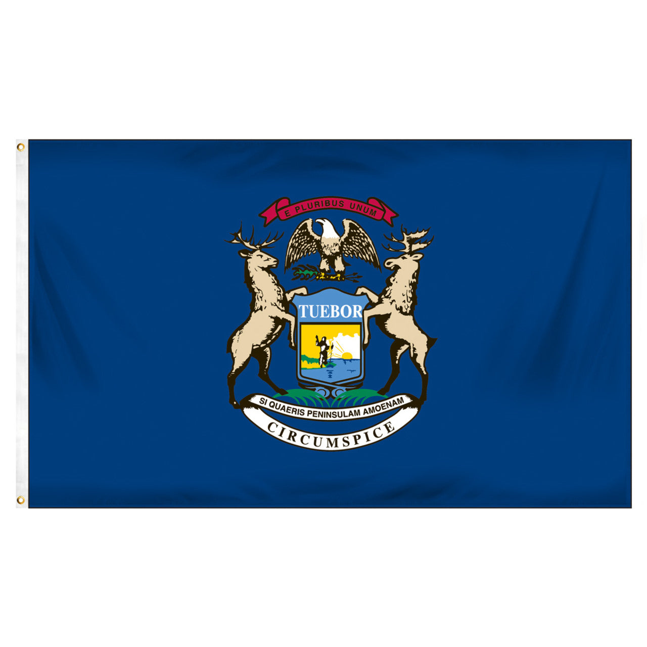 Michigan 5ft x 8ft Sewn Polyester Flag