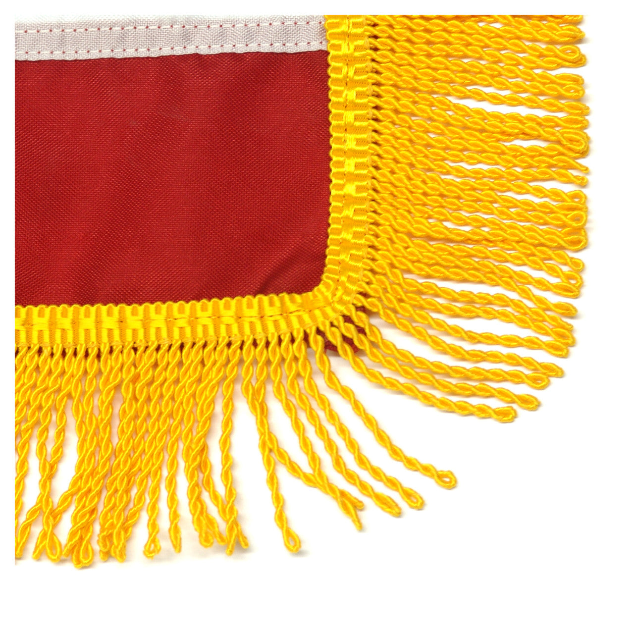 Indoor American 3' x 5' Nylon Flag with Pole Hem and Fringe - US Made
