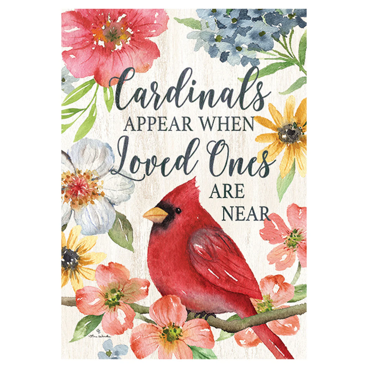 Cardinals Appear Garden Flag