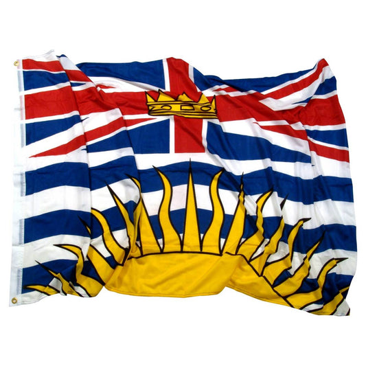 British Columbia - Canada - 3ft x 5ft Printed Polyester Flag - Secondary Image - United States Flag Store British Columbia - Canada - 3ft x 5ft Printed Polyester Flag
