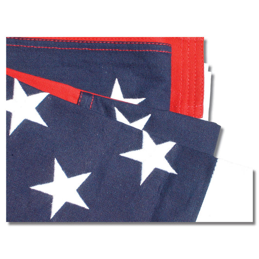 American Flag 3ft x 5ft Sewn Cotton - Online Stores, PA LLC Brand - Secondary Image - United States Flag Store American Flag 3ft x 5ft Sewn Cotton - Online Stores, PA LLC Brand