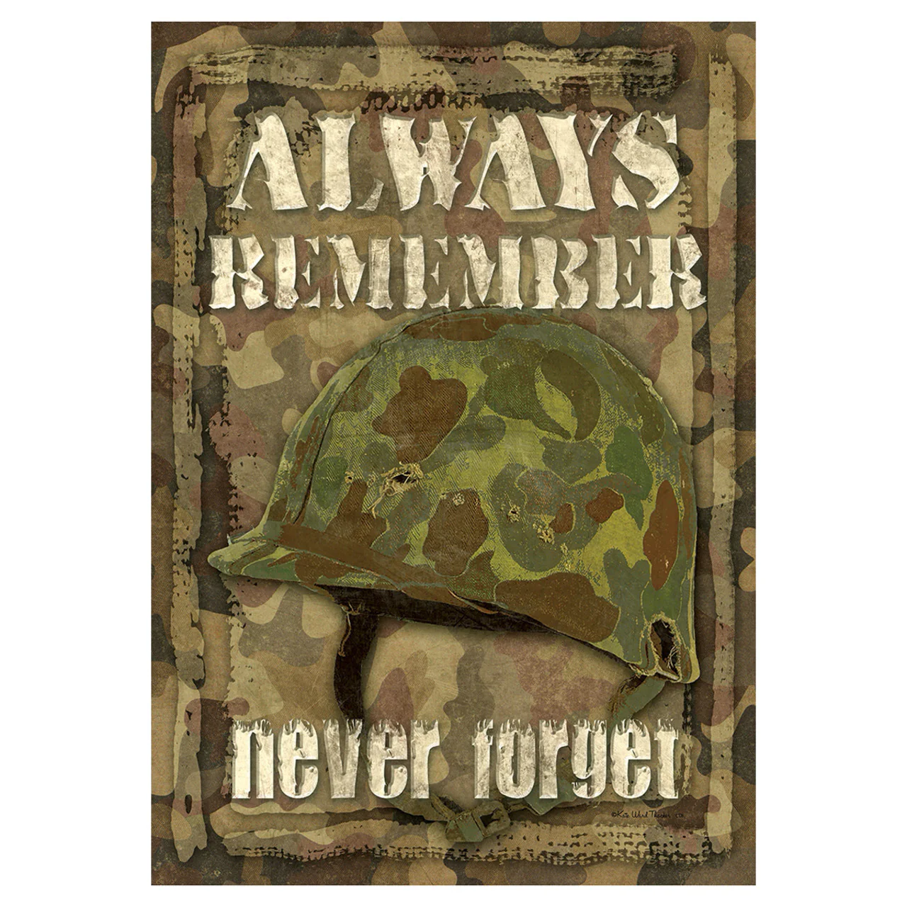 Patriotic Garden Flag - Always Remember - 12.5in x 18in