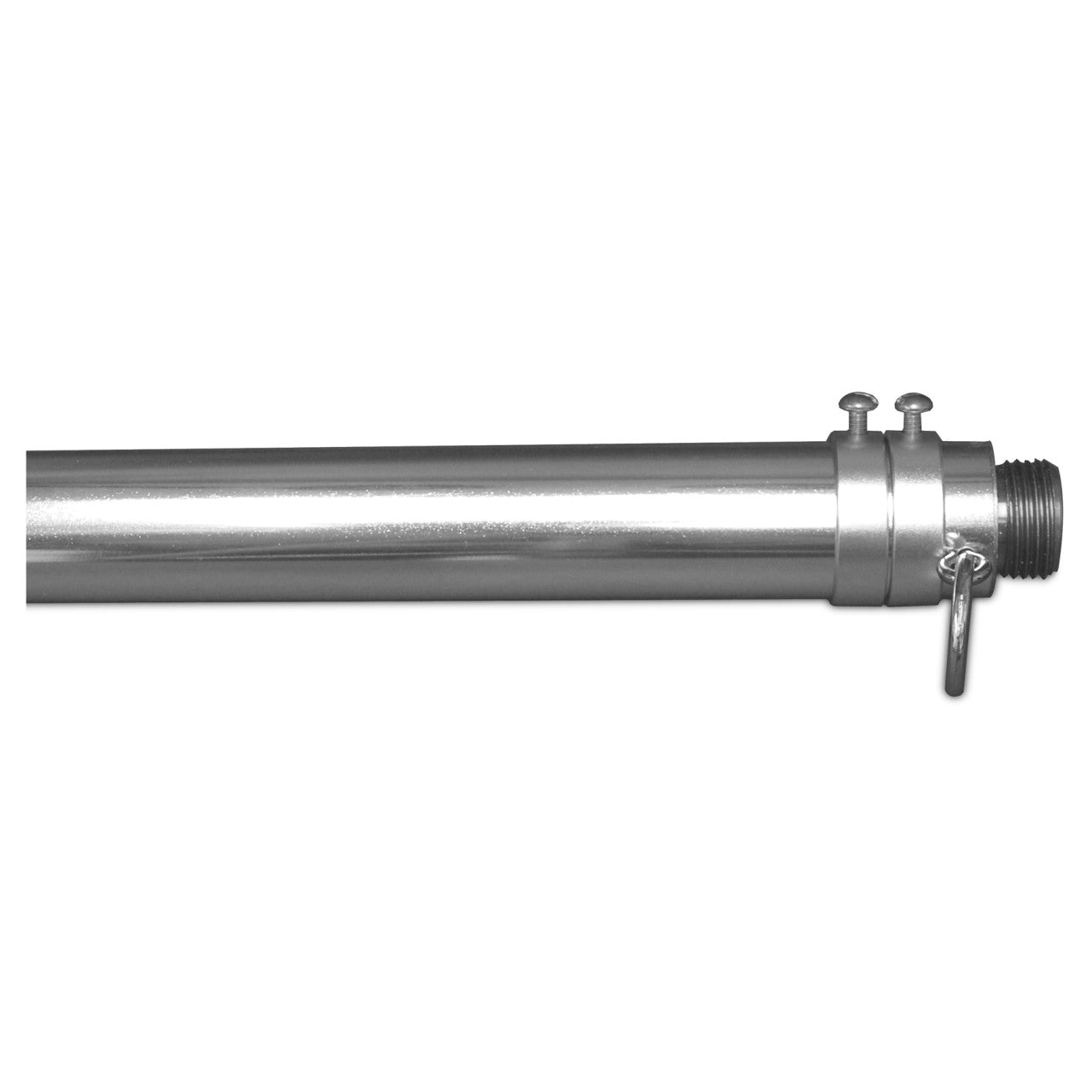 Super Tough Silver Indoor 8ft. Flagpole Kit with Army Spear - No Flag