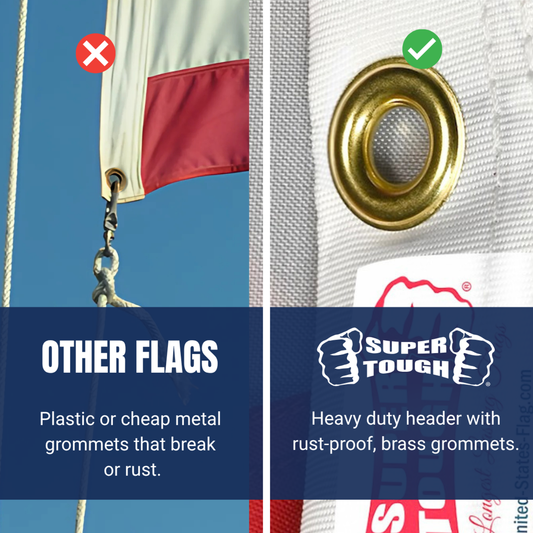 Super Tough 25ft x 40ft Nylon American Flag