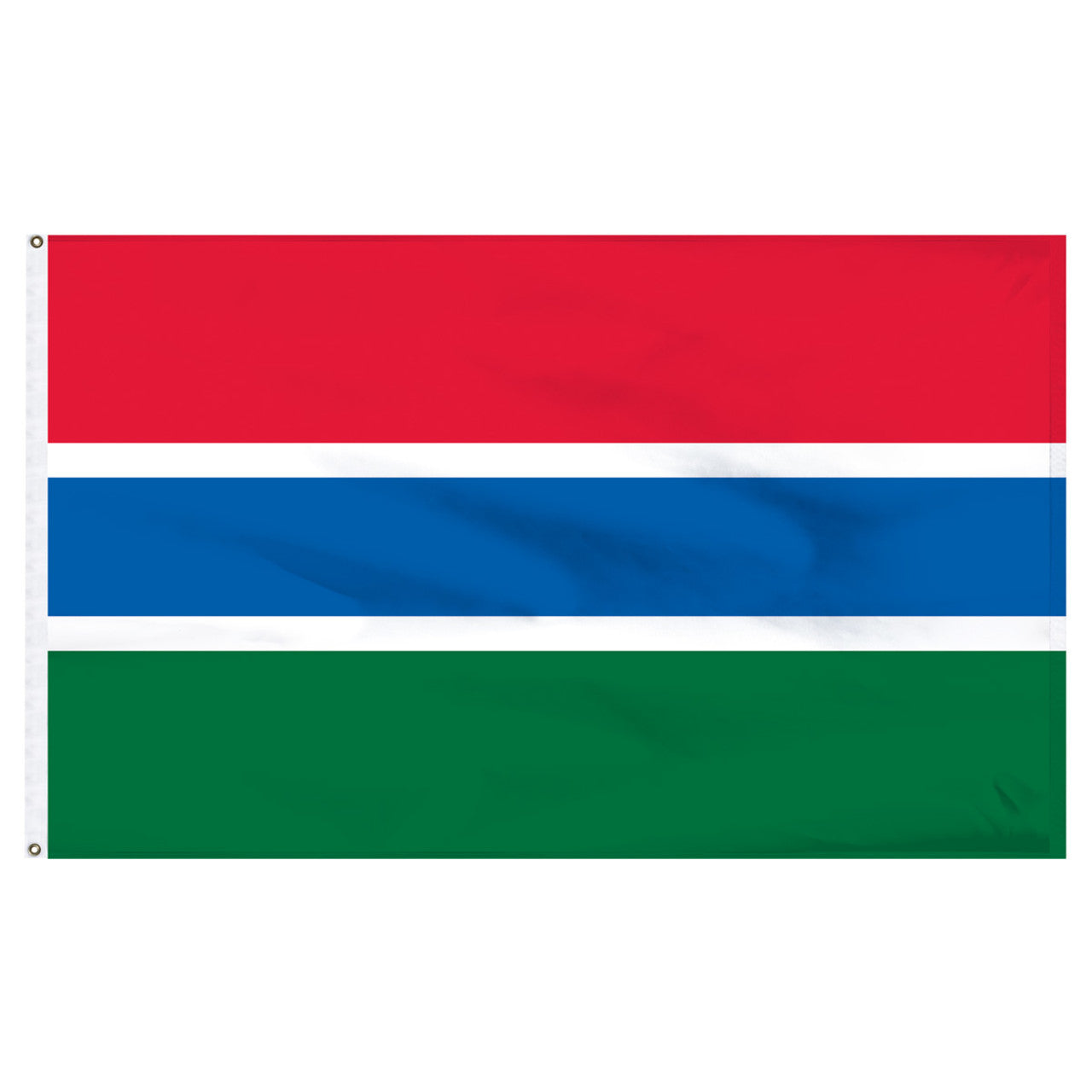 Gambia 5ft x 8ft Nylon Flag