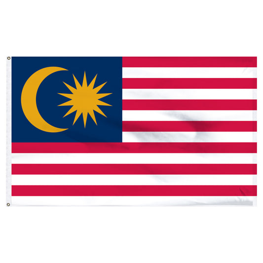 Malaysia 3ft x 5ft Nylon Flag
