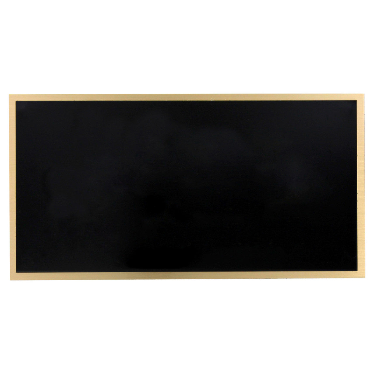 Blank Large Black-on-Brass Engraving Plate - 3.25in x 6.25in
