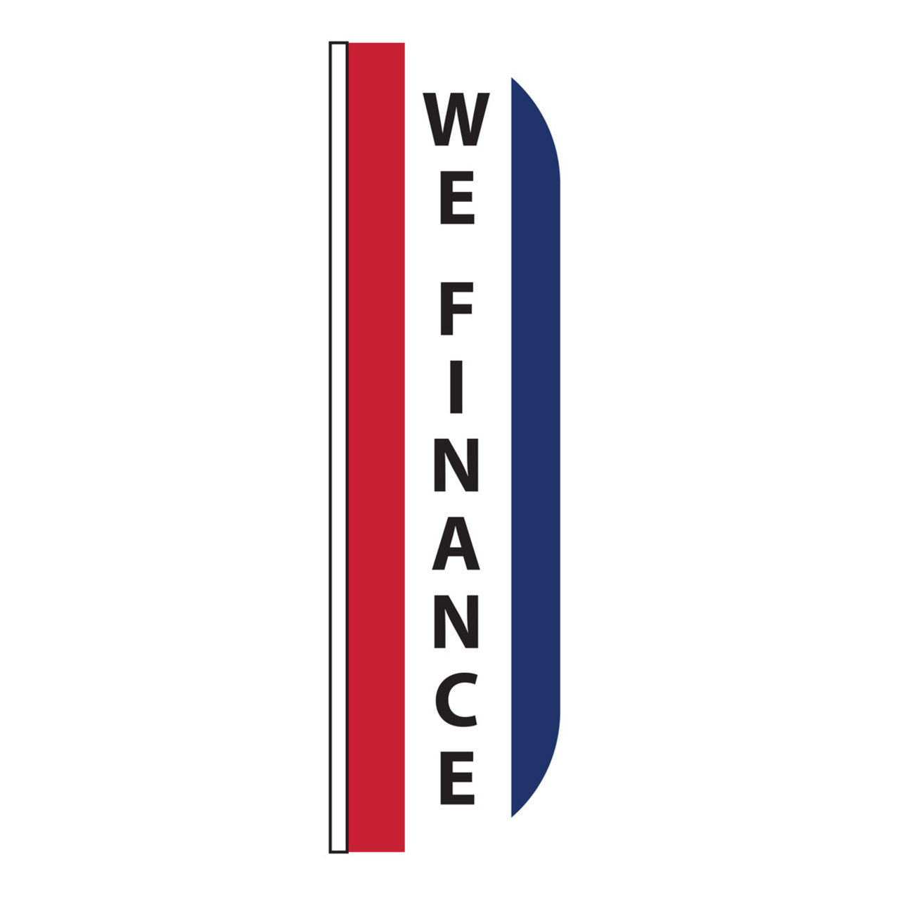 We Finance Message Flutter Flag - 3ft x 8ft