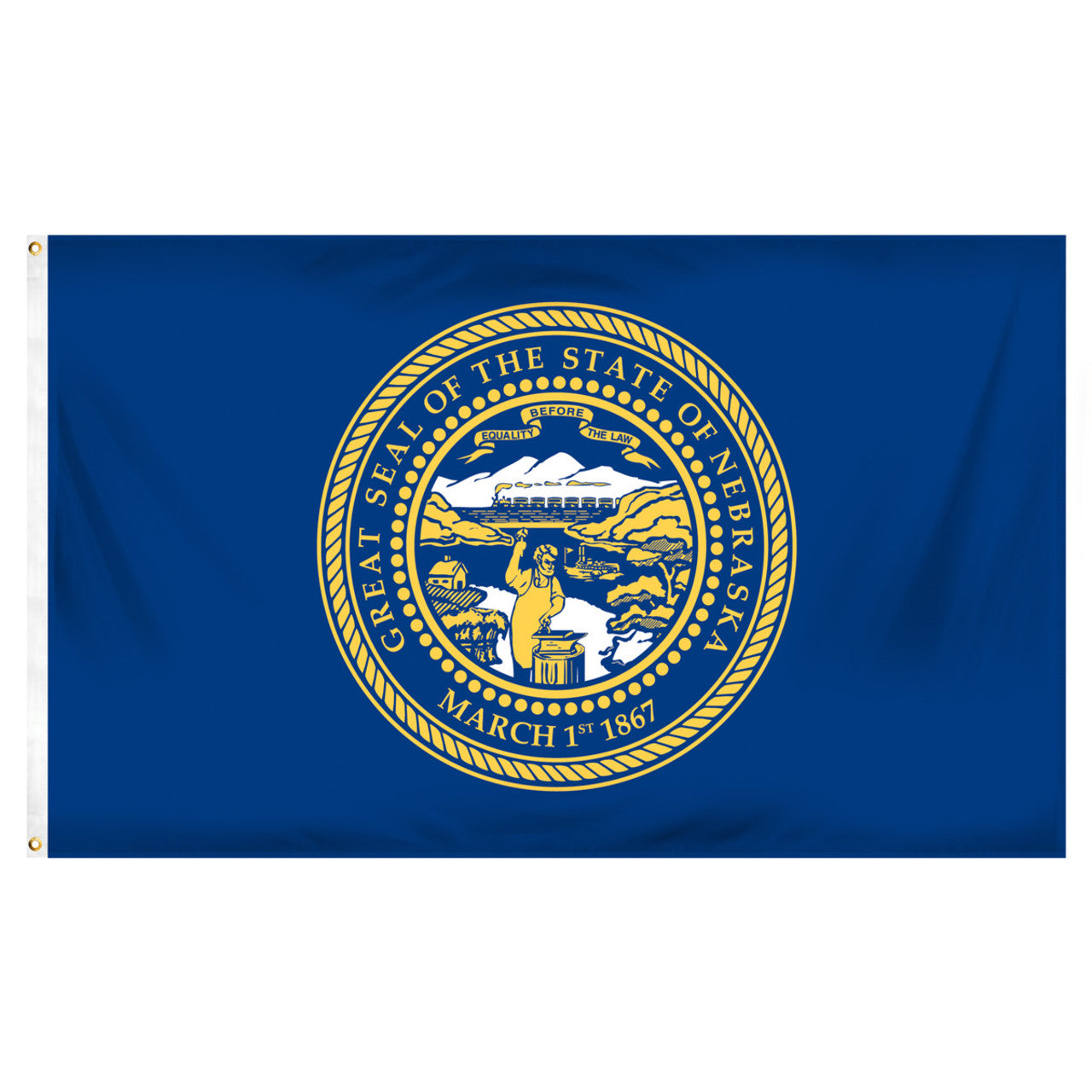 Nebraska 5ft x 8ft Spun Heavy Duty Polyester Flag