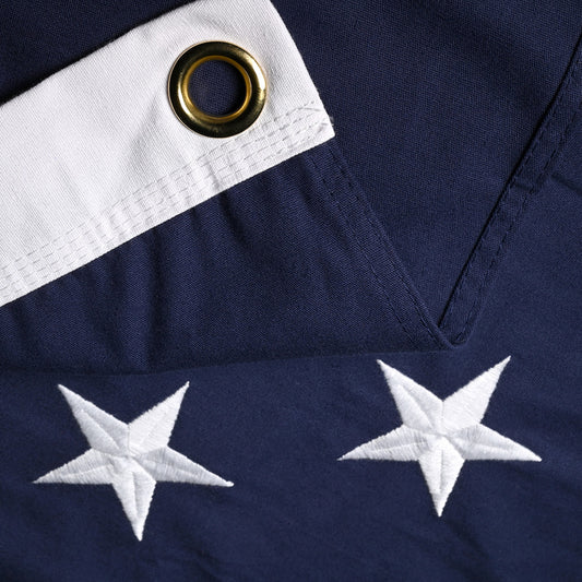 Super Tough 5ft x 9.5ft Cotton American Memorial Flag