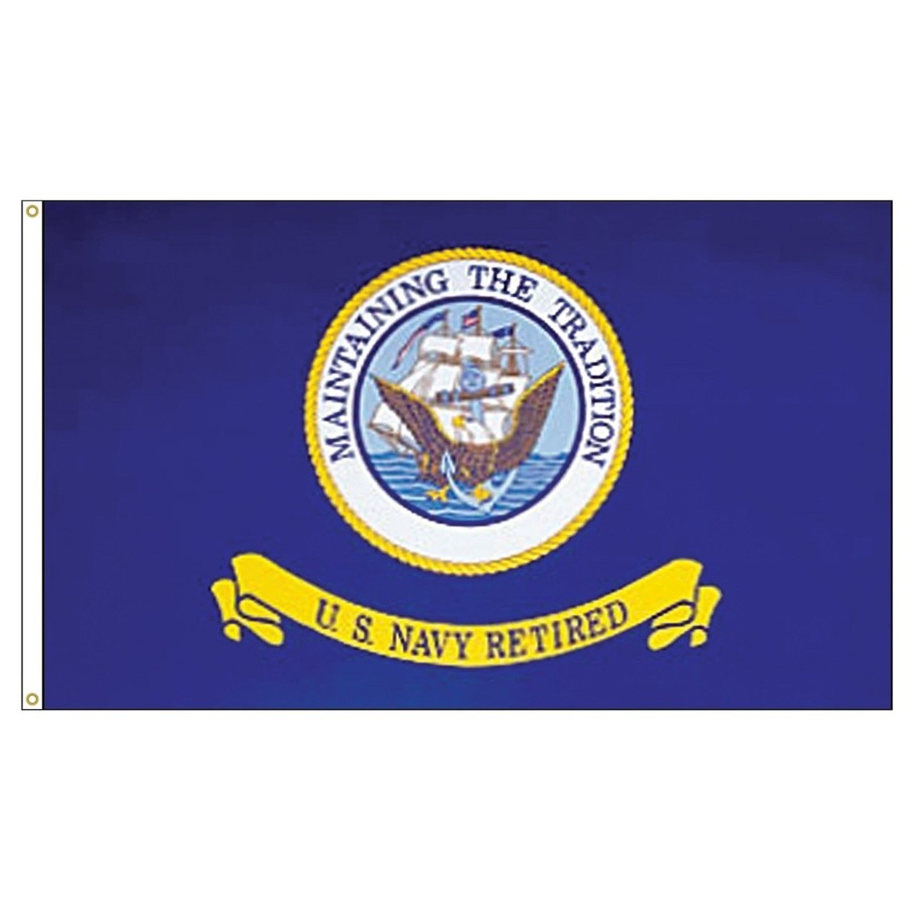 US Navy - Retired - 3ft x 5ft Printed Polyester