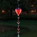 Patriotic Hot Air Balloon Spinner Solar Lantern for Outdoor Garden - Mini