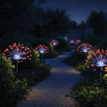 Patriotic Fireworks Solar Garden Stakes, Set of 2 - Outdoor Garden