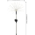 Patriotic Fireworks Solar Garden Stakes, Set of 2 - Outdoor Garden